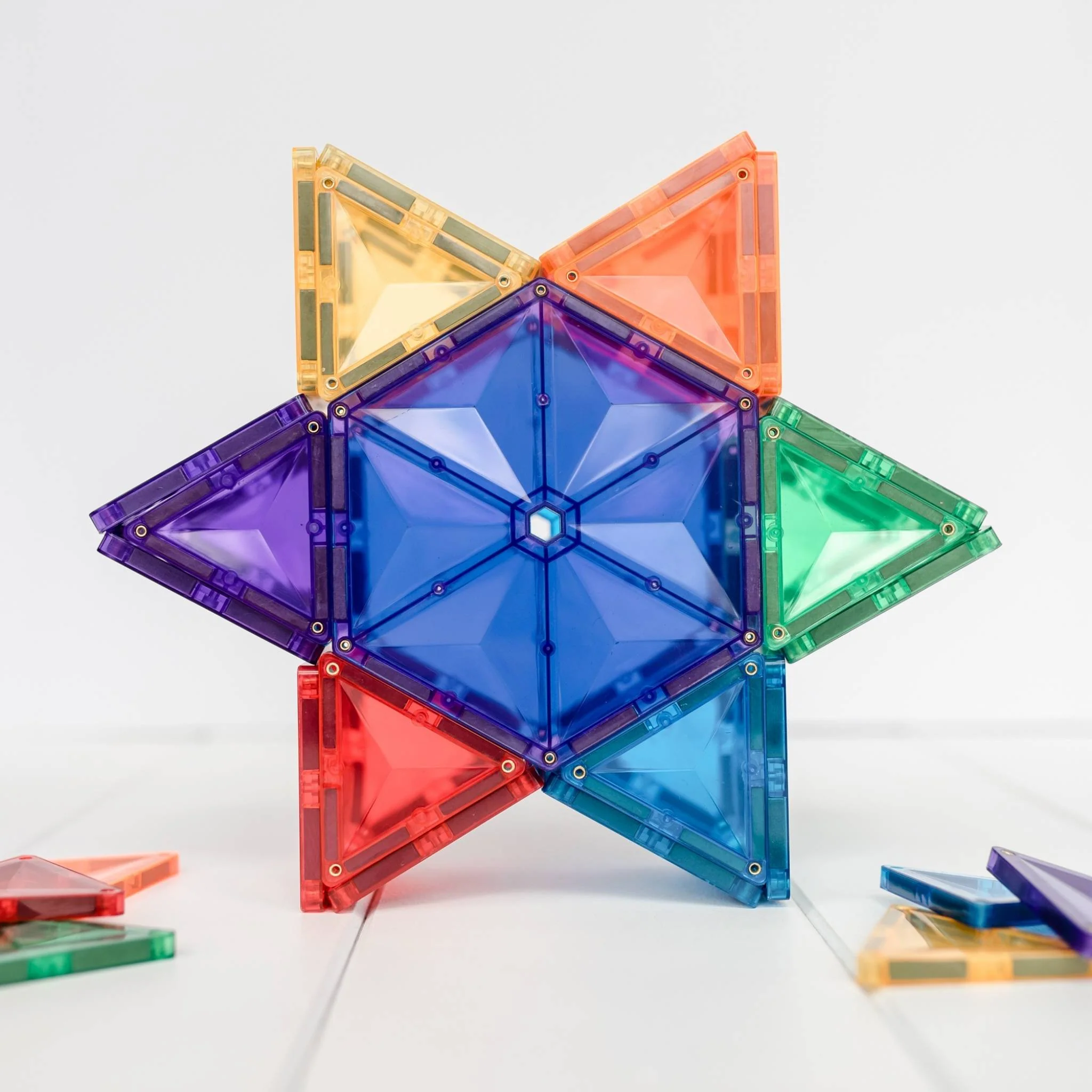 Connetix Magnetic Tiles 30 Piece Rainbow Geometry Pack - Image 5