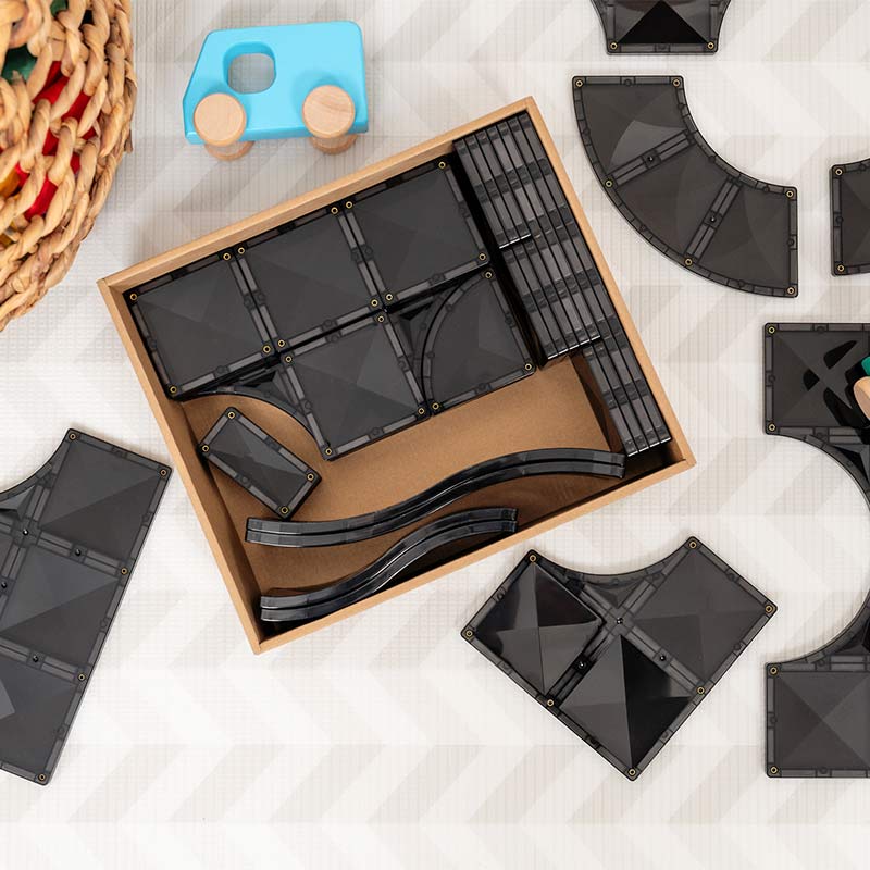 Connetix Magnetic Tiles 48 Piece Roads Creative Pack - Image 15