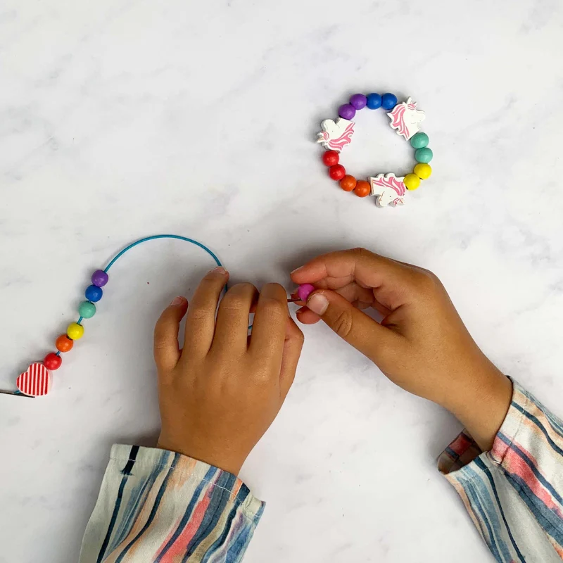 Cotton Twist Bracelet Making Kit - Unicorns - Image 3