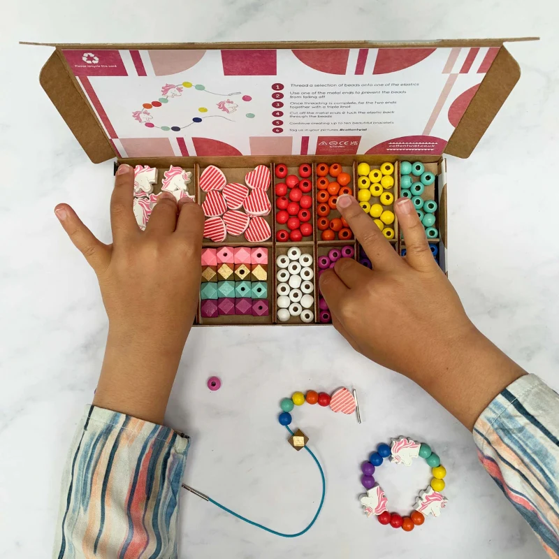 Cotton Twist Bracelet Making Kit - Unicorns - Image 6