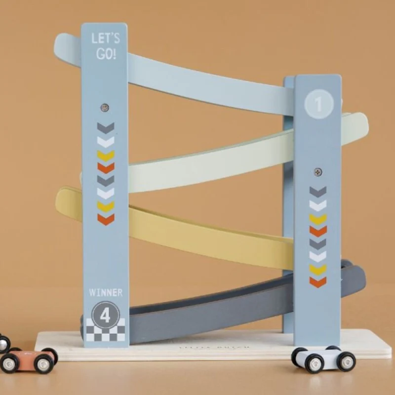 Little Dutch Ramp Racer Cars - Blue - Image 3