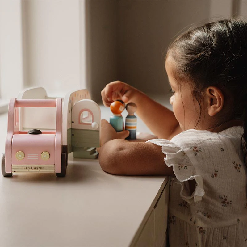 Little Dutch Toy Car with Caravan - Image 7
