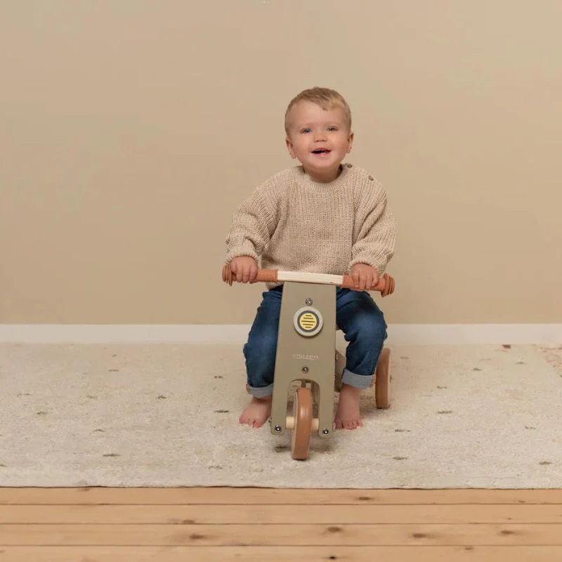 Little Dutch Wooden Tricycle - Olive - Image 4
