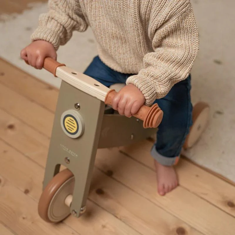 Little Dutch Wooden Tricycle - Olive - Image 5