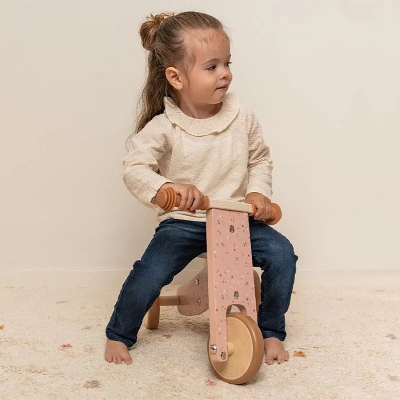 Little Dutch Wooden Tricycle - Pink - Image 3