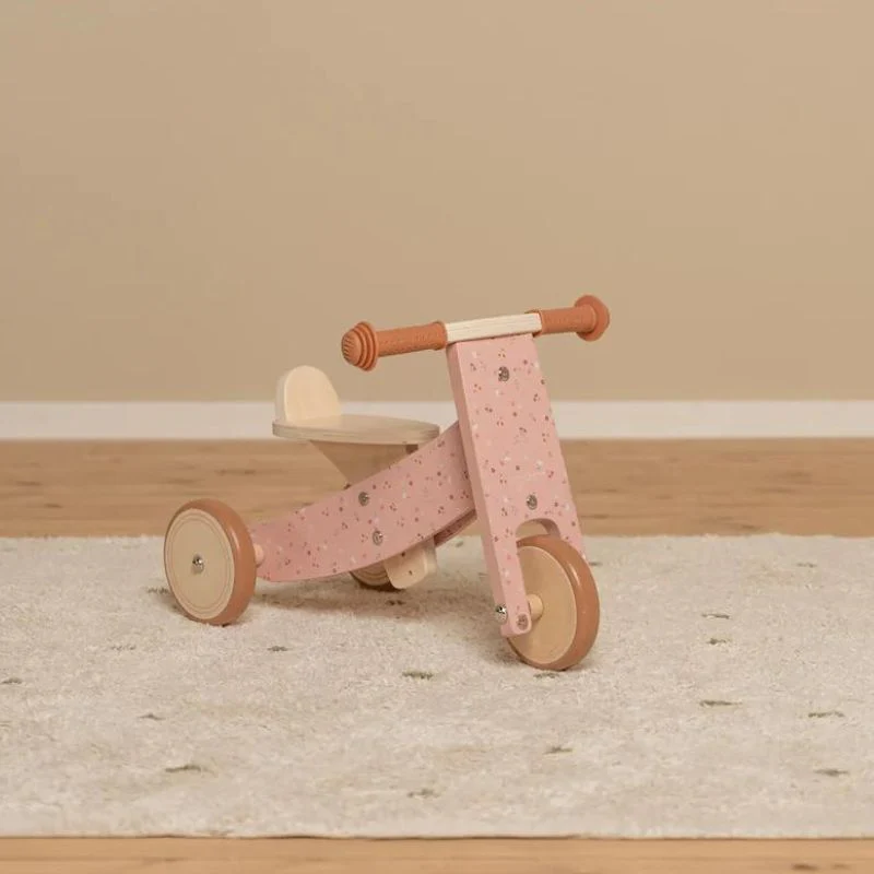 Little Dutch Wooden Tricycle - Pink - Image 4