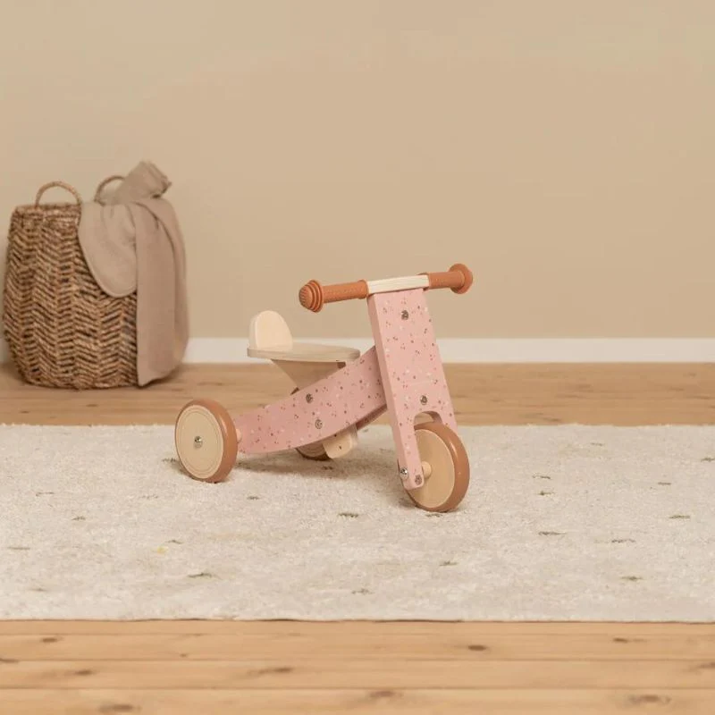 Little Dutch Wooden Tricycle - Pink - Image 5