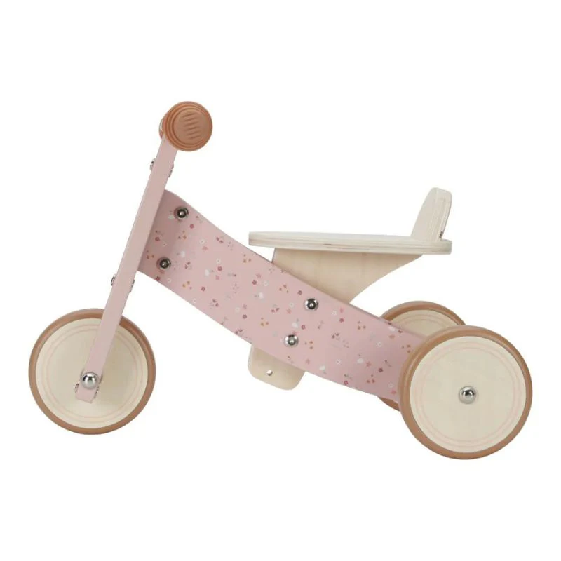 Little Dutch Wooden Tricycle - Pink - Image 6