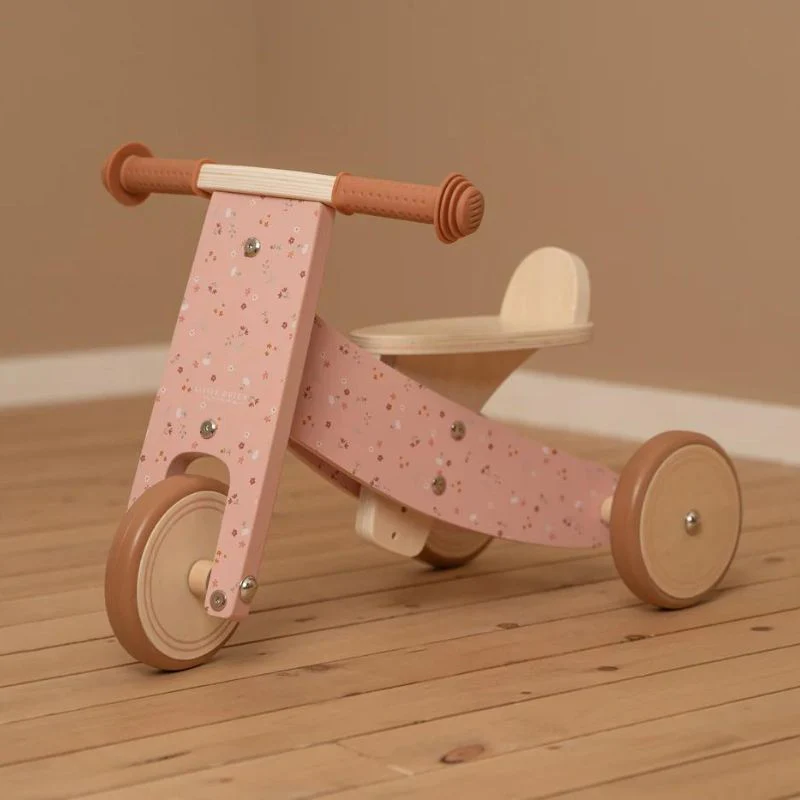 Little Dutch Wooden Tricycle - Pink - Image 7