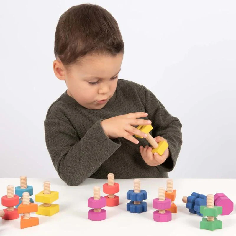 TickiT Rainbow Wooden Nuts & Bolts - Image 3