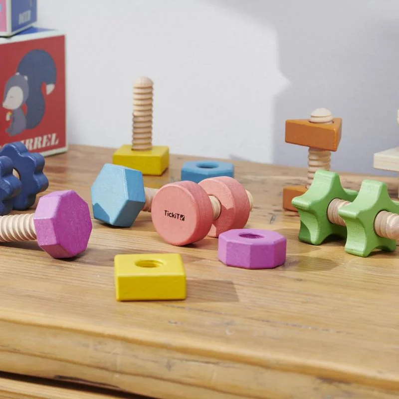 TickiT Rainbow Wooden Nuts & Bolts - Image 5