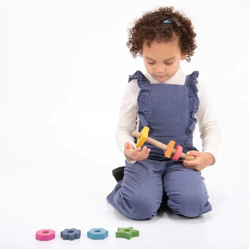 TickiT Rainbow Wooden Shape Twister - Image 5