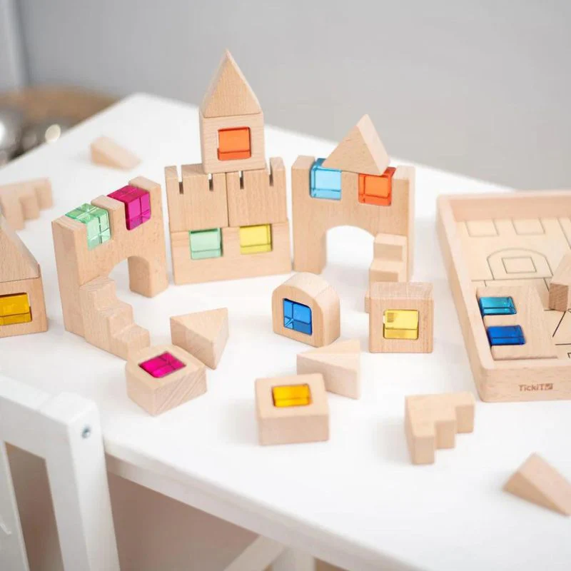 TickiT Wooden Building Gem Blocks - Image 4